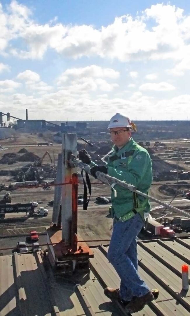 ShawCo team member performing an inspection