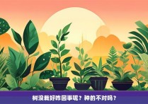 树没栽好咋回事呢？种的不对吗？