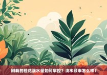 刚栽的桂花浇水量如何掌控？浇水频率怎么样？