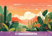 大门前栽丛生桂花好不好