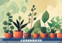 大盆幸福树栽多深好