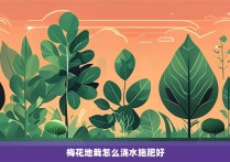 梅花地栽怎么浇水施肥好