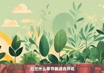 白兰什么季节栽适合开花