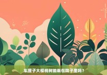 车厘子大樱桃树能栽在院子里吗？