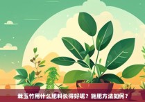 栽玉竹用什么肥料长得好呢？施肥方法如何？