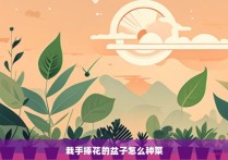 栽手捧花的盆子怎么种菜