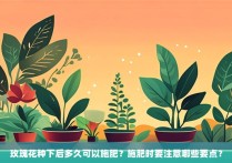 玫瑰花种下后多久可以施肥？施肥时要注意哪些要点？