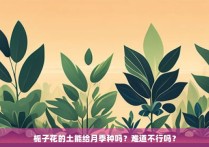 栀子花的土能给月季种吗？难道不行吗？