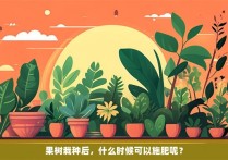 果树栽种后，什么时候可以施肥呢？