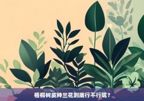 梧桐树皮种兰花到底行不行呢？