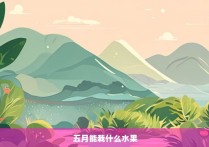 五月能栽什么水果