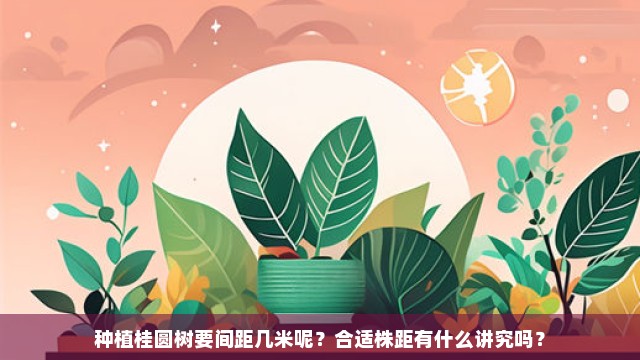 种植桂圆树要间距几米呢？合适株距有什么讲究吗？